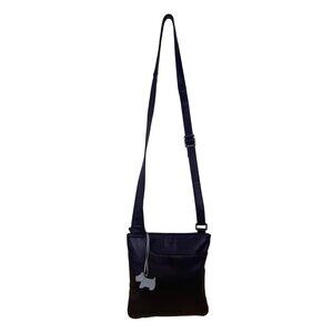 Radley Women’s Black Leather Adjustable Strap Front Pocket Crossbody Bag Size S
